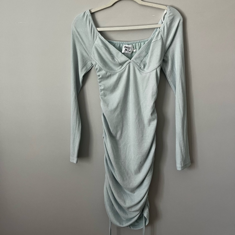 Princess Polly Long Sleeve Blue Dress
